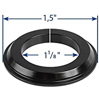 RIDEWILL BIKE &amp-apos Adaptador Pista Serie Dirección Cónico 1-5&quot-a 1 – 1-8&quot- Negro (Rodillos Serie Dirección)-Tapered…